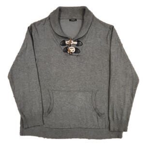 COOFANDY Gray Sweater Shirt Jacket